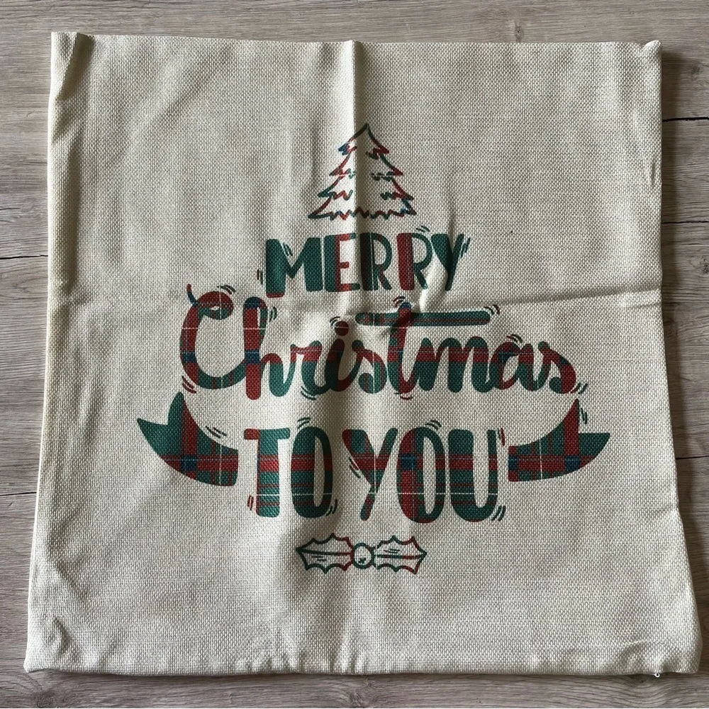 Set of 4 (Different) Christmas Pillow Covers 18 x 18